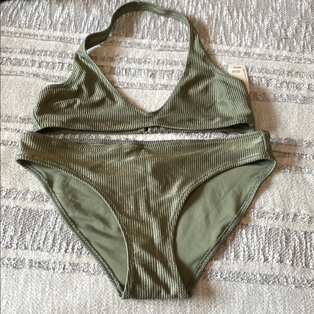 Aerie Green Bikini Swimwear Collection